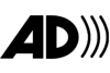 The AD Logo: A D followed by three sound waves
