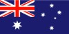 Flag of Australia: white stars on a dark blue background, with a red X overlayed by a red cross in the upper left