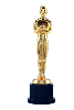 The gold Oscar statue given to winners