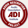 The Audio Description Institute logo in a red circle