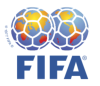 The FIFA logo: two colorful soccer balls with F I F A underneath