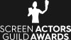 Screen Actors Guild Awards logo, white text on black background