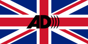 UK Flag with AD Symbol
