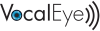 VocalEye Logo with three sound waves at the end