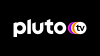 The words Pluto TV, white on black