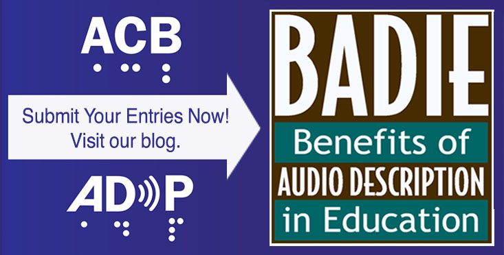 BADIE ad with message: Submit your entries now! Visit our blog.