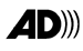 Gif image of black AD logo